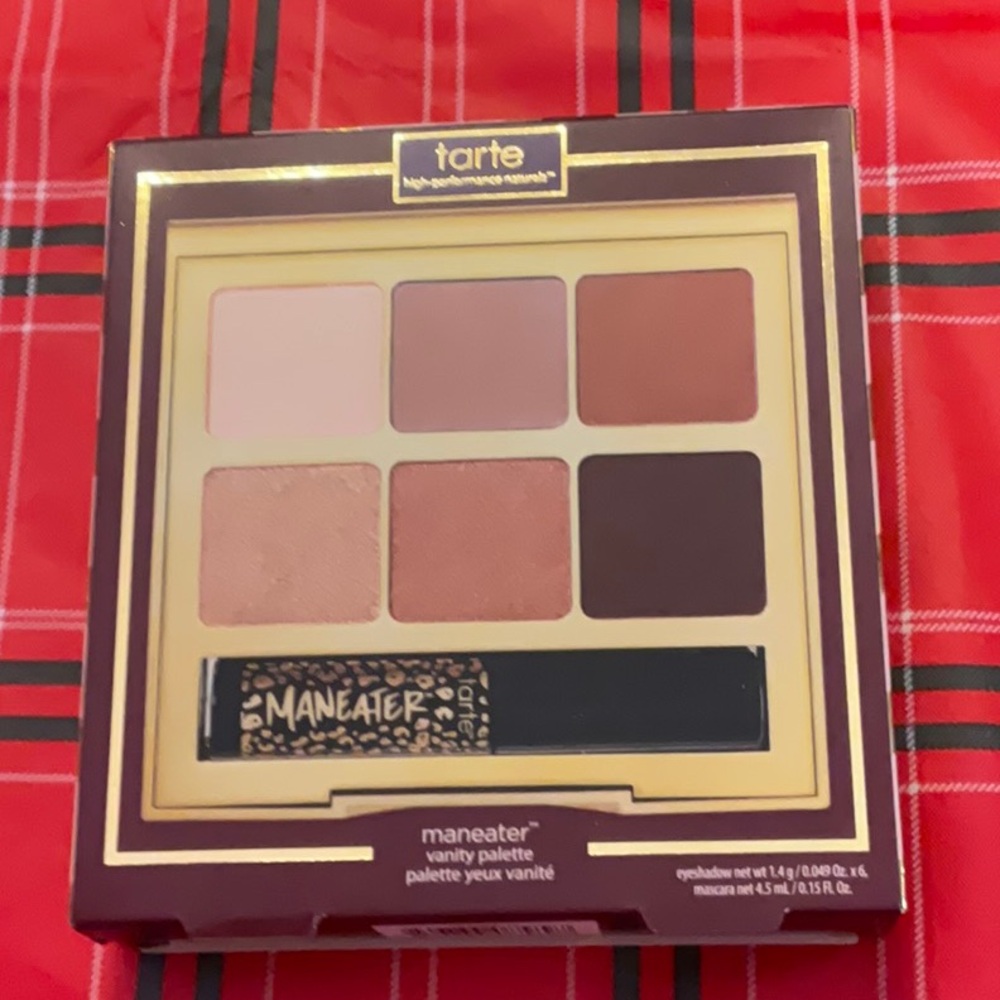 NWT TARTE Maneater vanity eyeshadow palette and mascara